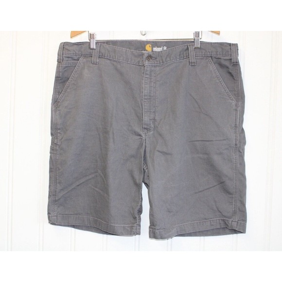 Carhartt Mens‎ Size 42 10" Rugged Flex Rigby Shorts Gray Pockets - Picture 1 of 7
